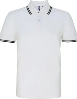 AQ011 Asquith & Fox Herren klassisches Polo Polohirt Kontraststreifen