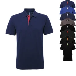 AQ012 Asquith & Fox Herren klassisches Polo Polshirt Kontrast