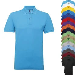 AQ015 Asquith & Fox Herren Mischgewebe Polo Poloshirt