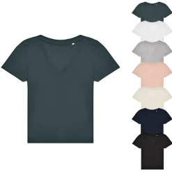 BCTW001 B&C BE INSPIRED Damen #E150 V-Ausschnitt T-Shirt