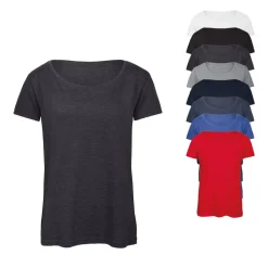 BCTW056 B&C TRIBLEND T-Shirt kurzarm Damen