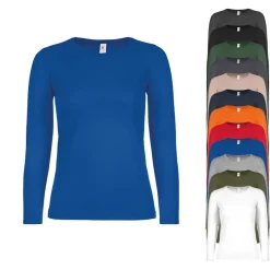 BCTW06T B&C T-Shirt #E150 Langarm Shirt / Damen