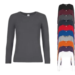 BCTW08T B&C T-Shirt #E190 Langarm Shirt / Damen