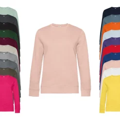 BCWW01Q B&C QUEEN Rundhals Pullover /Damen