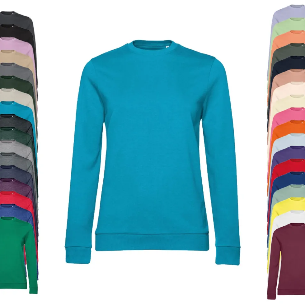 BCWW02W B&C Eingefasster Pullover /Damen