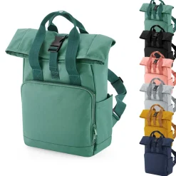 BG118S BagBase Recycelter Mini Twin Handle Roll-Top Rucksack