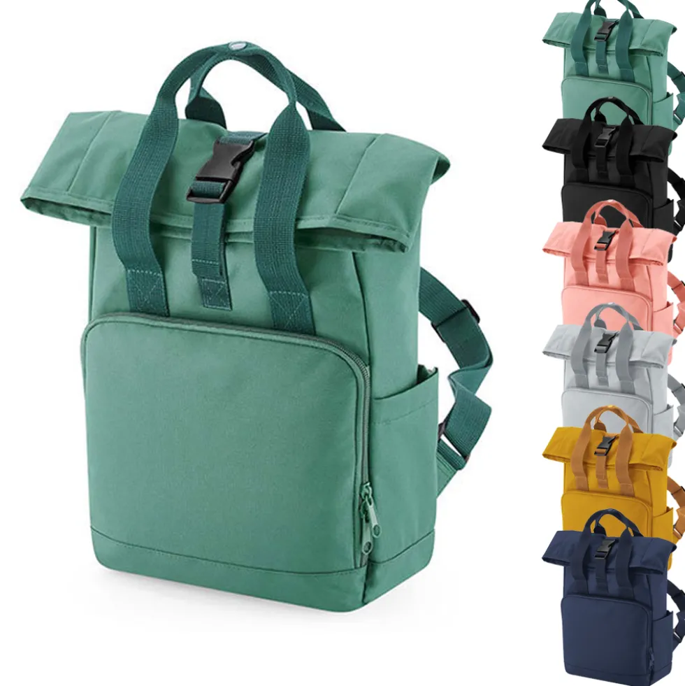 BG118S BagBase Recycelter Mini Twin Handle Roll-Top Rucksack