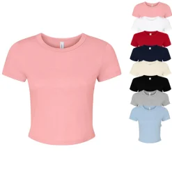 BL1010 Bella Damen T-Shirt bauchfrei Ripp