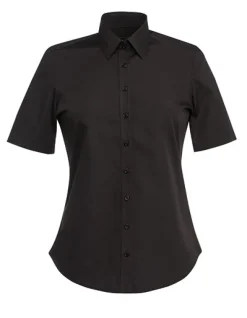BR693 Brook Taverner Kurzarm Damenbluse mt klassischem Schnitt