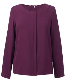 BR802 Brook Taverner Roma Bistro-Bluse Langarm für Damen