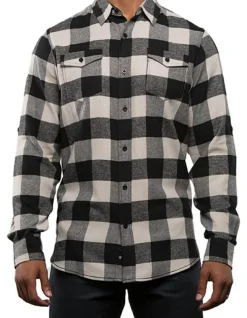 BU8210 Burnside gewebtes kariertes Flanellhemd