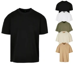 BY163 Build Your Brand Box T-Shirt mit überschnittene Schultern