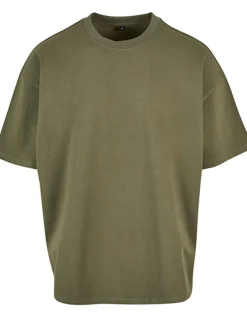BY163 Build Your Brand Box T-Shirt mit überschnittene Schultern