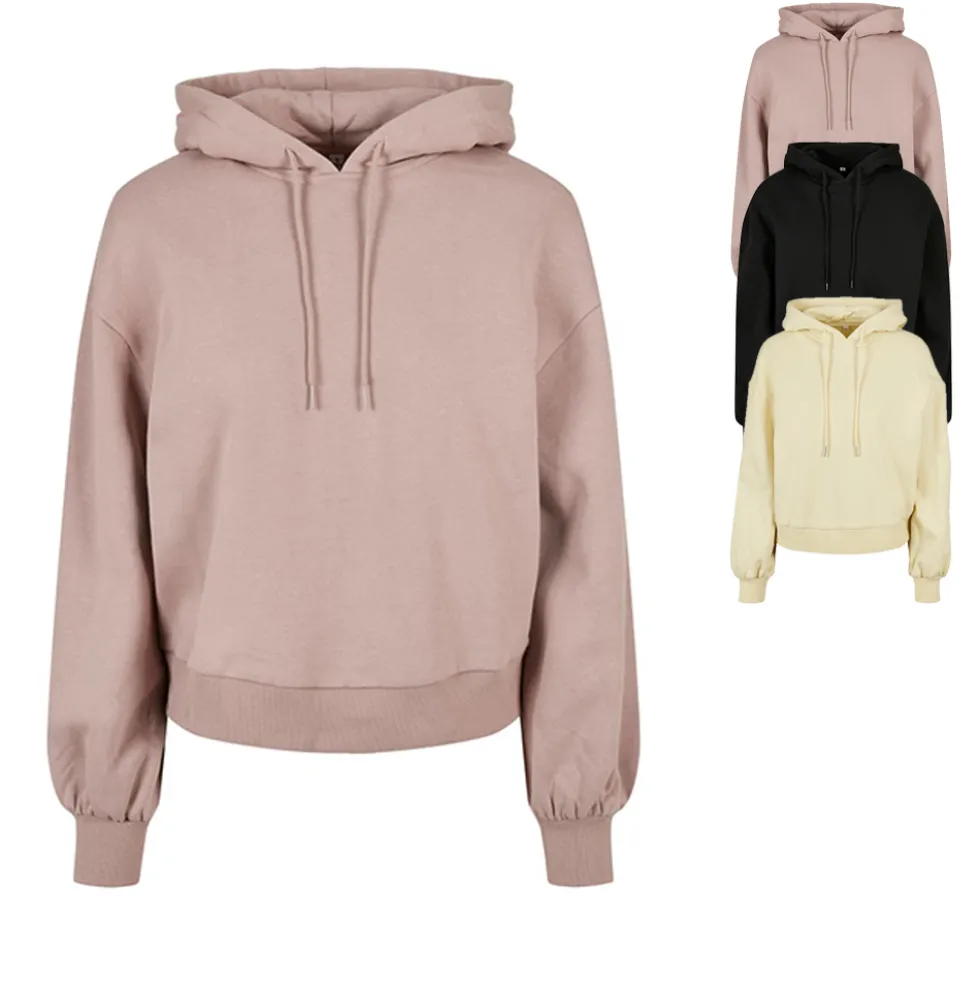 BY183 Build Your Brand Damen Bio-Baumwolle Kapuzensweatshirt in Übergröße