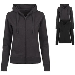 BY069 Build Your Brand Damen Frottee Kapuzenjacke