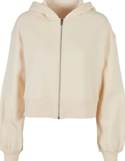 BY237 Build Your Brand Damen kurze Sweatjacke in Oversize-Passform