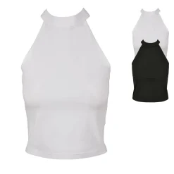 BY134 Build Your Brand Damen Stehkragen Trägershirt ärmellos