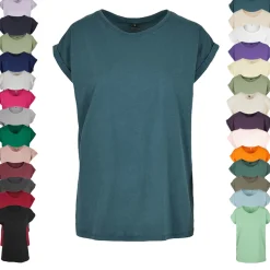 BY021 Build Your Brand Damen T-Shirt mit verlängerten Schultern
