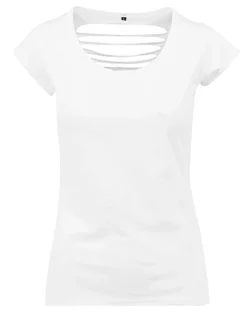 BY035 Build Your Brand Damen T-Shirt kurzarm offener Rücken