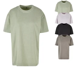 BY270 Build Your Brand Damen T-Shirt übergröße Säurewaschung