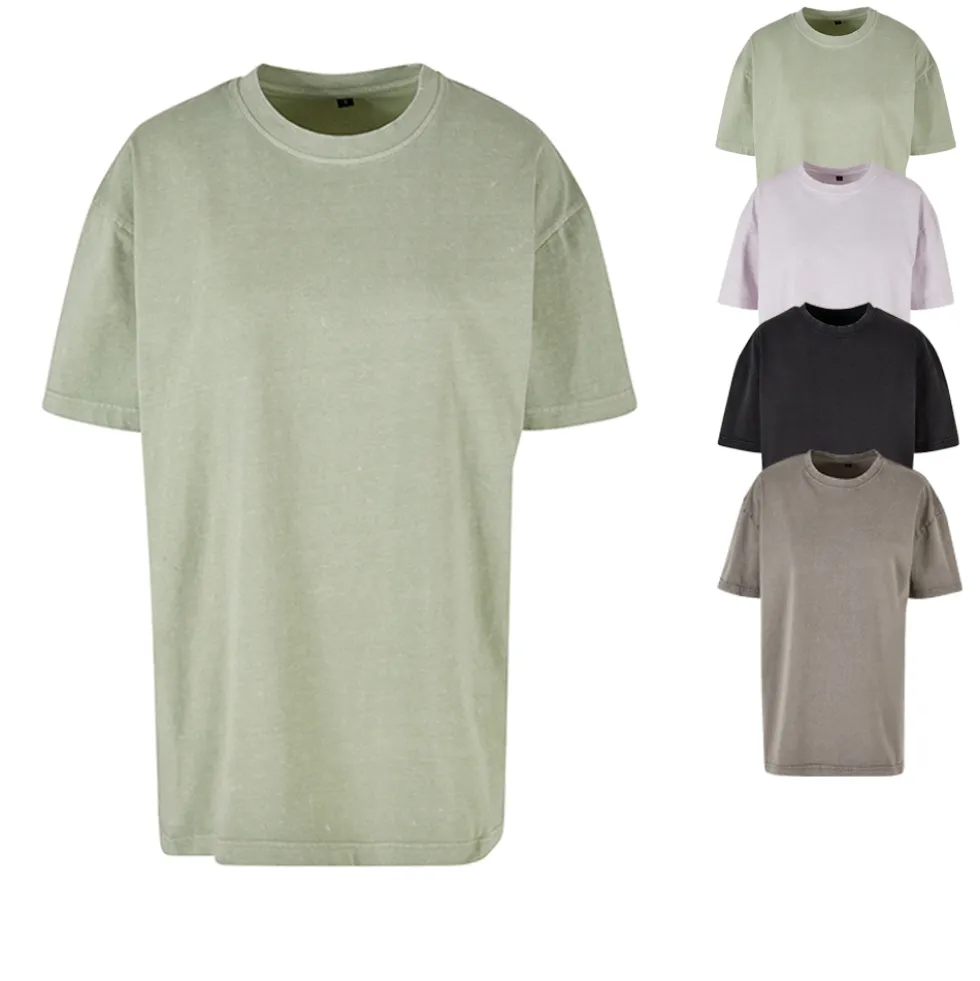 BY270 Build Your Brand Damen T-Shirt übergröße Säurewaschung