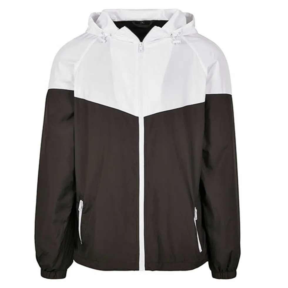 BY129 Build Your Brand 2-farbige Tech Windjacke