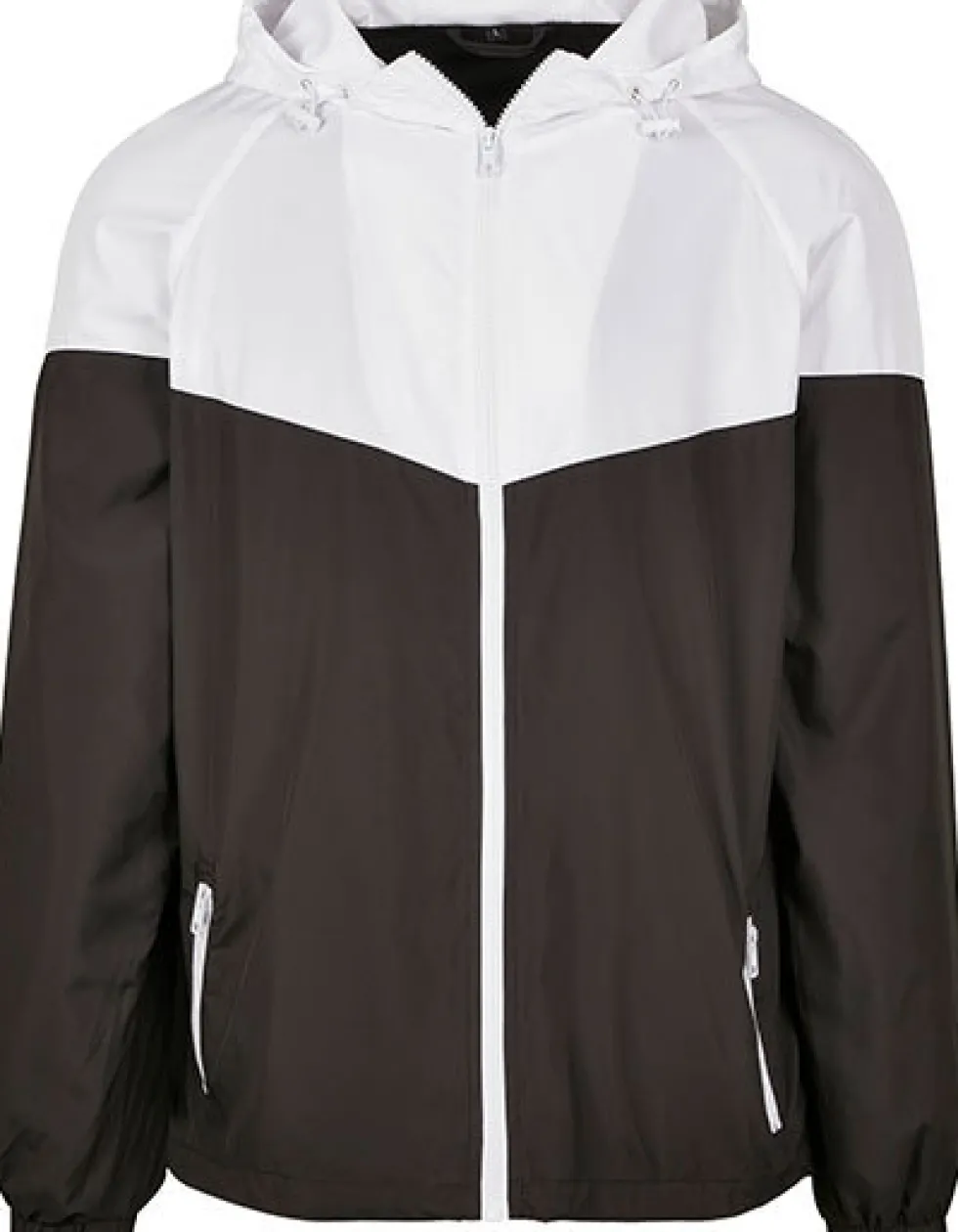 BY129 Build Your Brand 2-farbige Tech Windjacke