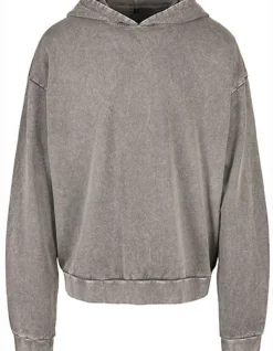 BY191 Build Your Brand Kapuzensweatshirt Säurewaschung in Übergröße