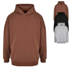 BY199 Build Your Brand Kapuzensweatshirt Overzize-Schnitt überschnittene Schultern
