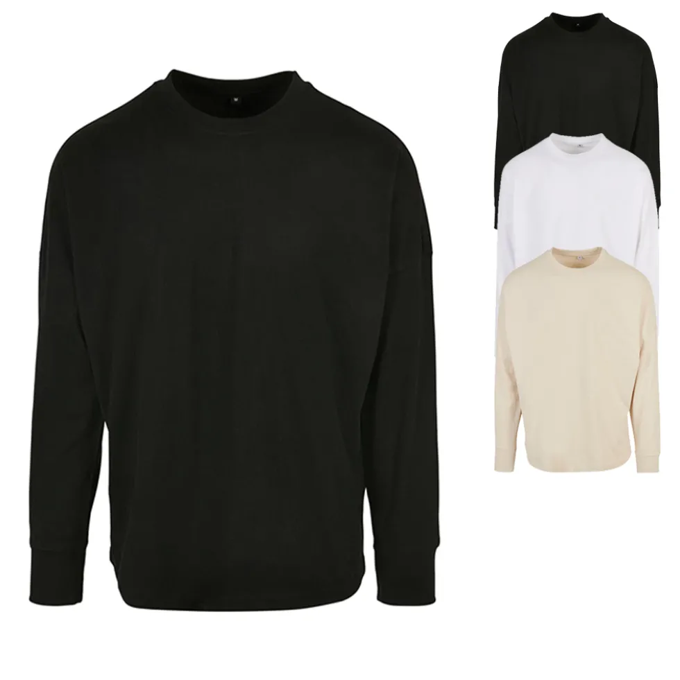 BY198 Build Your Brand Langarmshirt in Übergröße