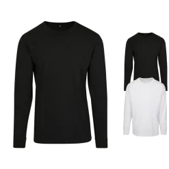 BY091 Build Your Brand langarm T-Shirt mit Bündchen