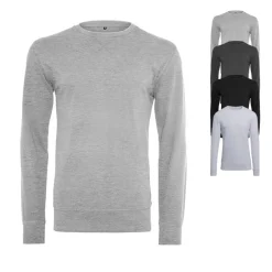 BY010 Build Your Brand leichtes Rundhals Sweatshirt
