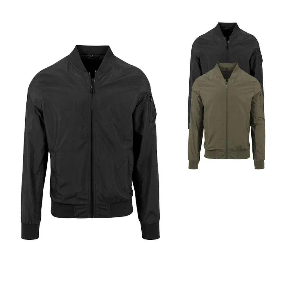 BY045 Build Your Brand Nylon Bomberjacke
