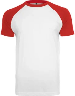 BY007 Build Your Brand Raglan Kontrast T-Shirt kurzarm