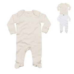 BZ35 Babybugz Baby Schlafanzug mit Kratzhandschuhen