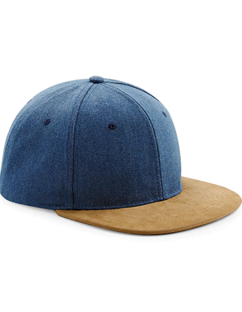 CB668 Beechfield Kappe mit Wildlederoptik Snapbackverschluss