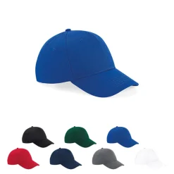 CB18 Beechfield Kappe 6-Panel-Kappe mit Rip-Strip-Größeneinsteller
