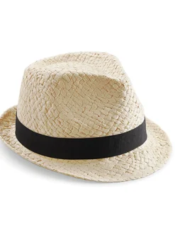 CB720 Beechfield Strohhut Festivalhut Trilby-Hut