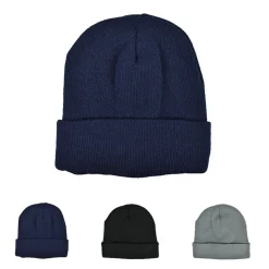C1454 L-merch Strickmütze mit Fleece