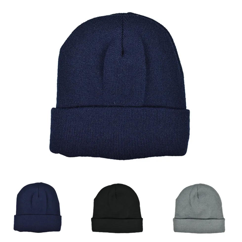 C1454 L-merch Strickmütze mit Fleece
