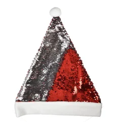 C4007 L-merch Weihnatsmütze Nikolaus Mütze mit Pailletten