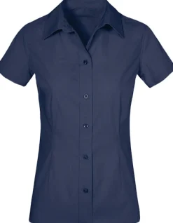 E6305 Promodoro Damen Poplin Bluse Kurzarm