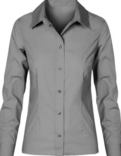 E6315 Promodoro Damen Poplin Bluse Langarm