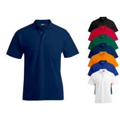 E4100 Promodoro Herren Schweres Polo Brusttasche Kurzarm