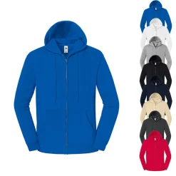 F402 Fruit of the Loom Iconic Premium Kapuzen Sweatjacke