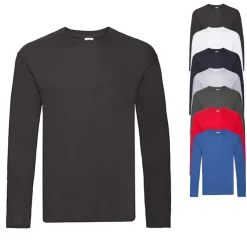 F243 Fruit of the Loom Original Langarm T-shirt