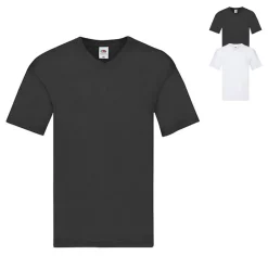 F272 Fruit of the Loom Original V-Ausschnitt T-Shirt kurzarm