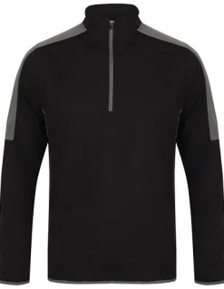 FH571 Finden+Hales Midlayer mit 1/4-Reißverschluss und kontrastierenden Einsätzen