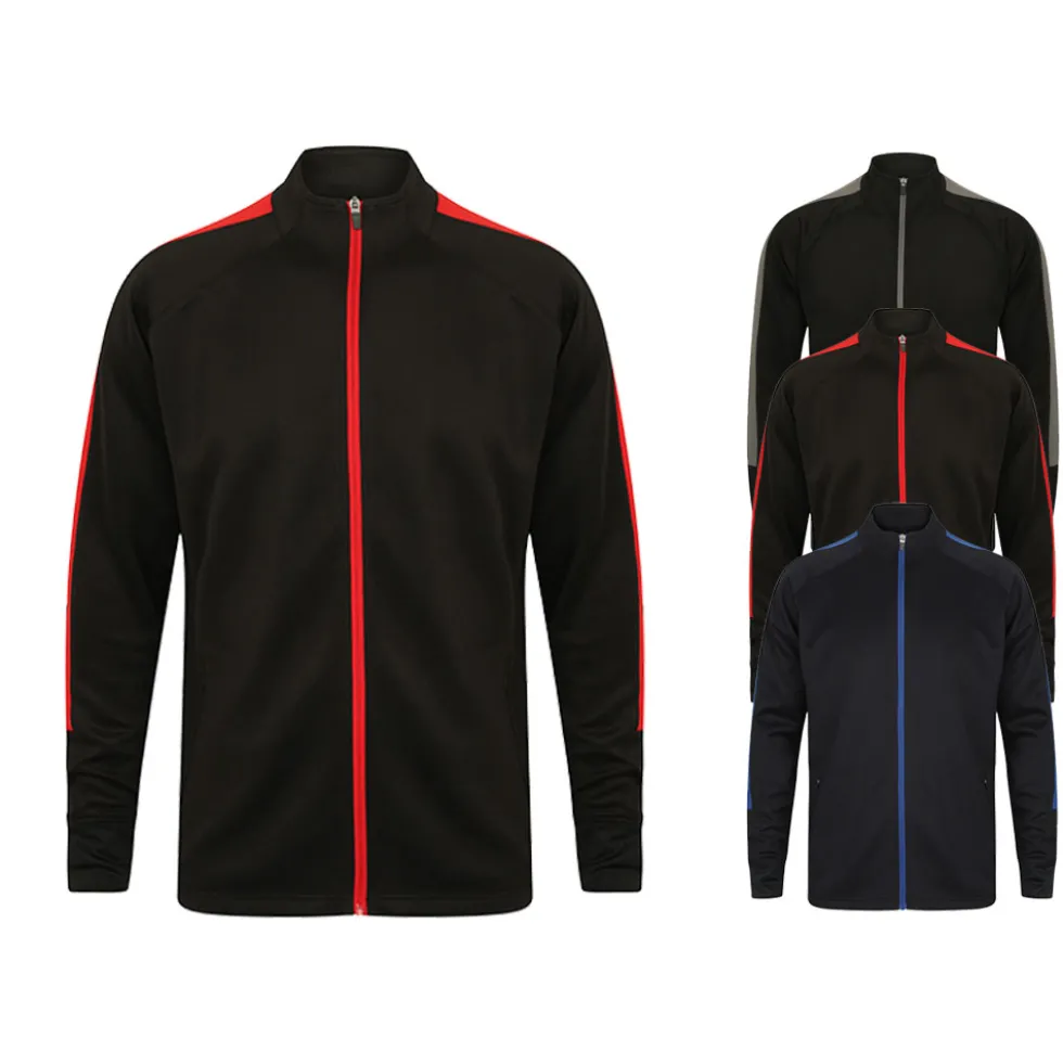 FH871 Finden+Hales Trainingsjacke aus Strickgewebe