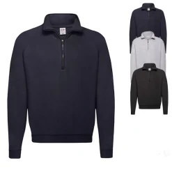 F382N Fruit of the Loom Klassischer Pullover mit Zipper